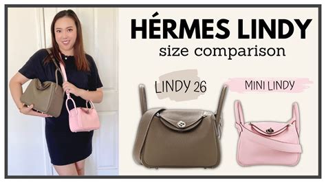 hermes lindy size comparison.